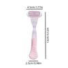 1 Handle With 4 Blades Women Safety Razor Blades Face/Leg/Armpit/Bikini Beauty Hair Removal Shaving Compatible Hair Shaver