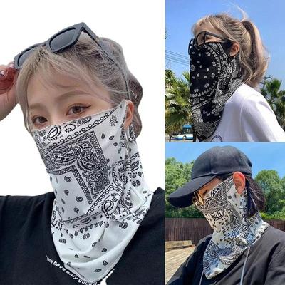Fashion Punk Sunscreen Mask for Men Women Summer Face Neck UV Protection Ear Scarf Hip Hop Outdoor Sports Cycling Bandana Scarfs.
