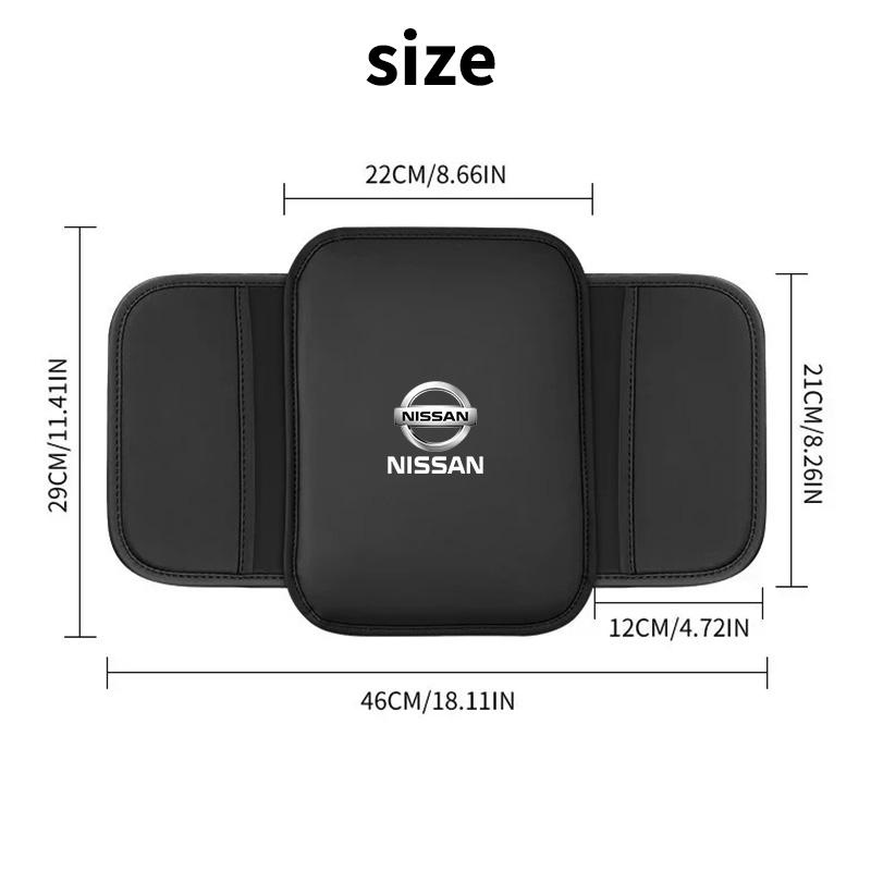 1pcs Car Armrest Pad Center Console Arm Rest Box Cover Protective Ma For Nissan X-Trail T32 T31 Qashqai Tiida Teana Car Styling