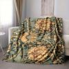 1Pc Floral Blanket Soft And Comfortable Casual Warm Camping Travel Christmas Halloween Xmas Gift M928561