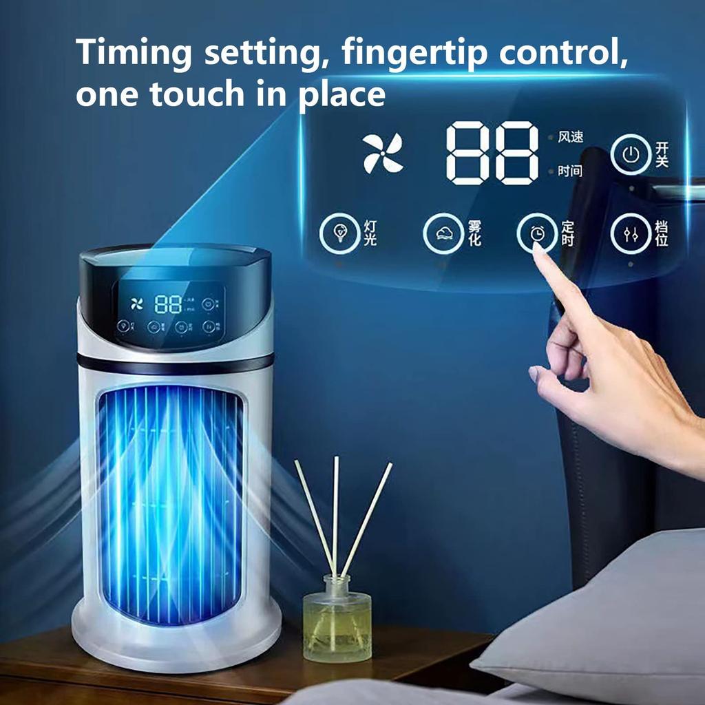Portable Evaporative Atmospheres Cooler, Usb Personals Timer Fan Standing Cool-off Fan
