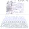 100 Stück Diamant Augenbrauenbürstenröhrchen Leer Wiederverwendbar Wimpern Mascara Stäbchen Hülle Austauschbare Kristall Wimpernbürste Staubdicht Make-up Werkzeug