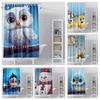 ~O~Home Decoration Shower Curtains for Bathroom Waterproof Curtain Fabric Modern Nordic Style Living Room Merry Christmas Winter
