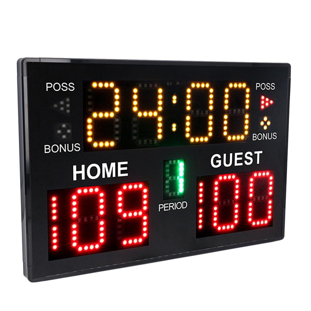 Digital Basketball Scoreboard 11 Digit LED Electronic Multisport Indoor Tabletop for Game Training V