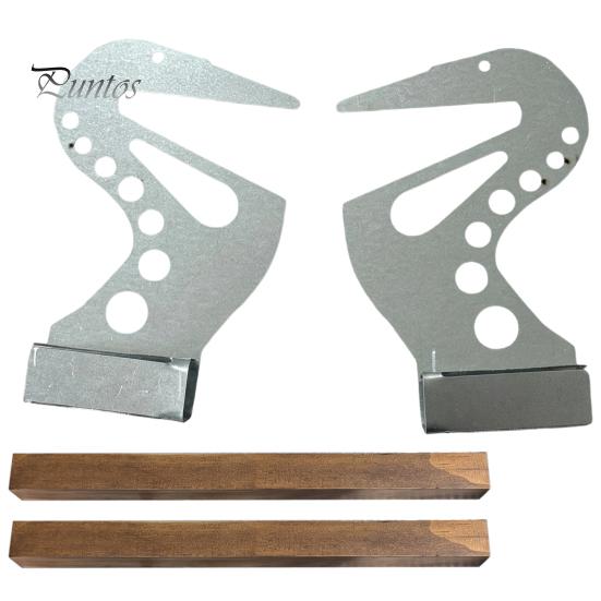 Ergonomic Wrist Support 2Pcs Artist Hand Bridge, Adjustable Easel Rest Bar, Artists Metal Stabilizer Tool for Painting Drawing Craft Projects