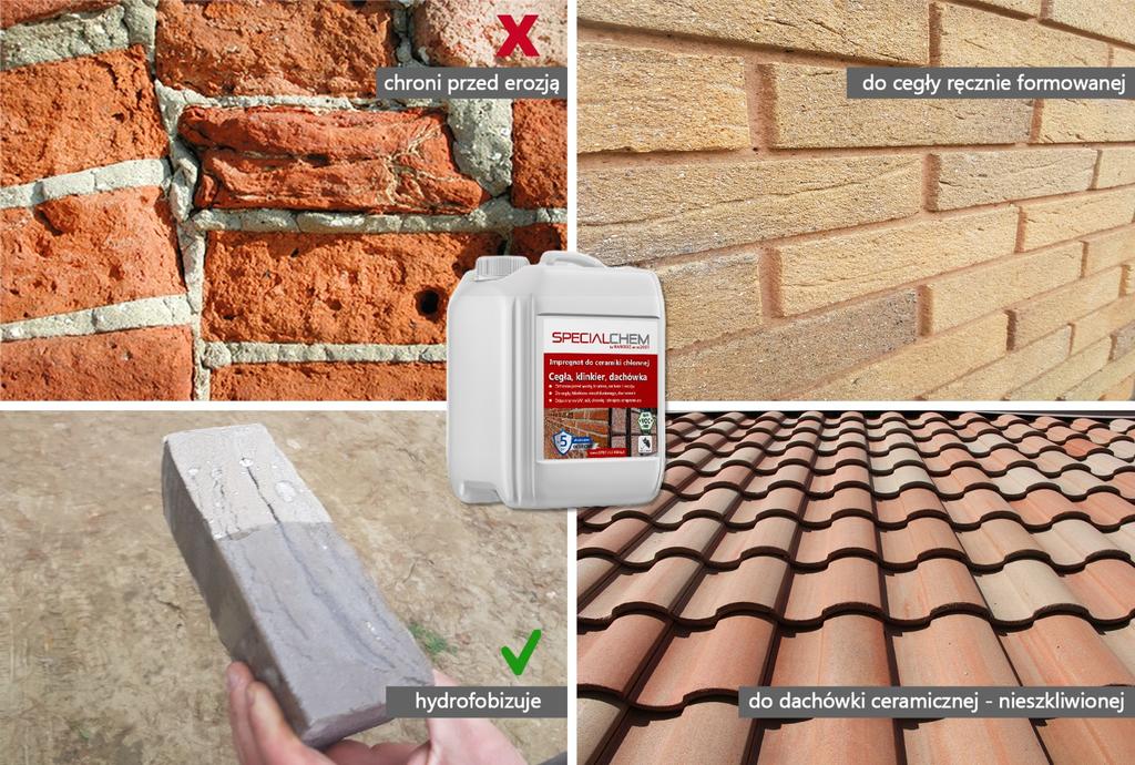 Specialchem Impregnation for Absorbent Ceramics, Bricks, Clinker, Roof Tiles 5L