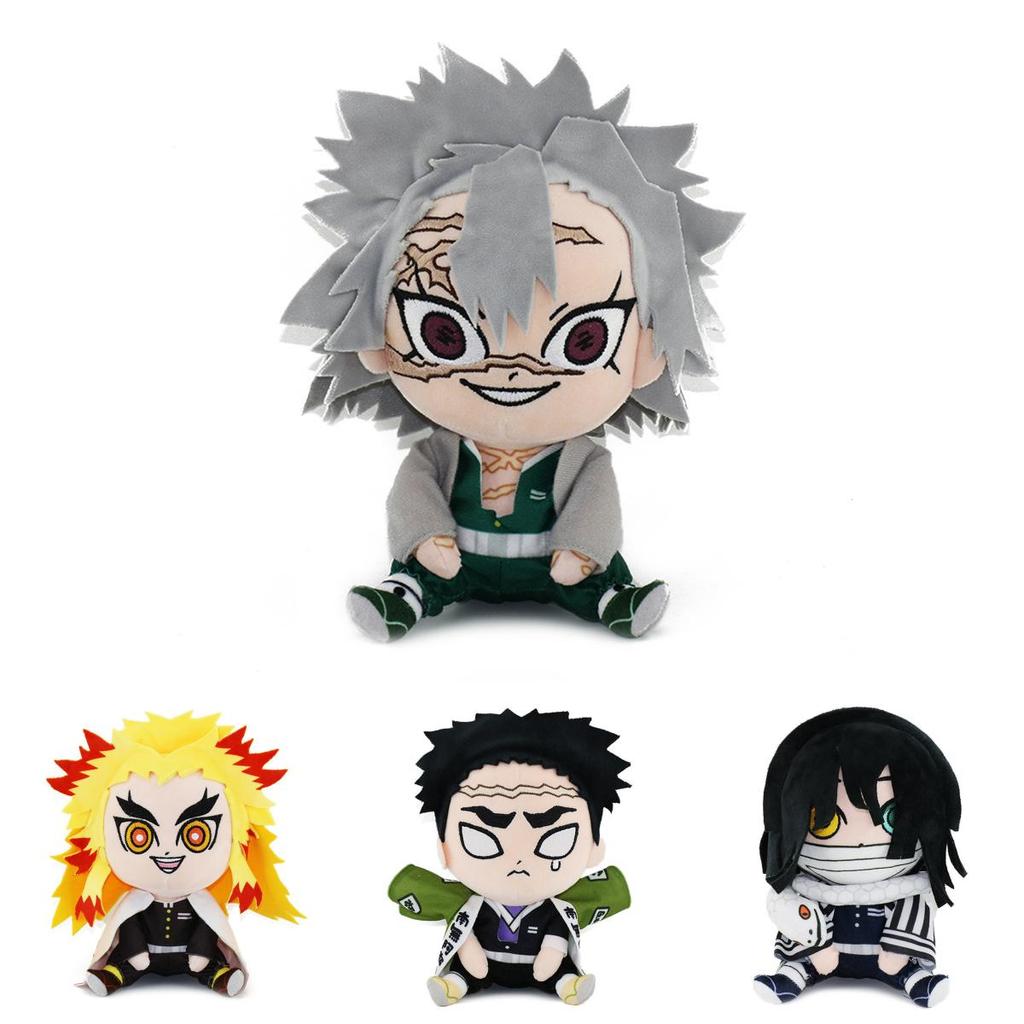 17 cm Demon Slayer Weihnachtsgeschenke Plüschspielzeug-Set Nezuko Tanjiro Giyuu Inosuke Zenitsu