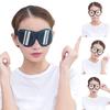 3D Funny Blindfold Sleep Cover Eye Shade Memory Foam Night Sleeping Cover for Travelers Adults Kids Adjustable Sleeping Helper for Home Hotel Plane