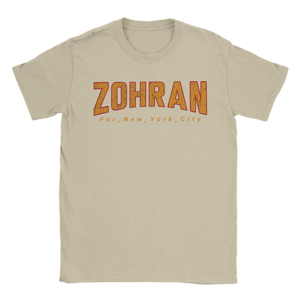 Men T-Shirt Zohran Mamdani for New York City Vintage 100% Cotton Tee Shirt Short Sleeve  T Shirt O Neck Clothes Gift Idea