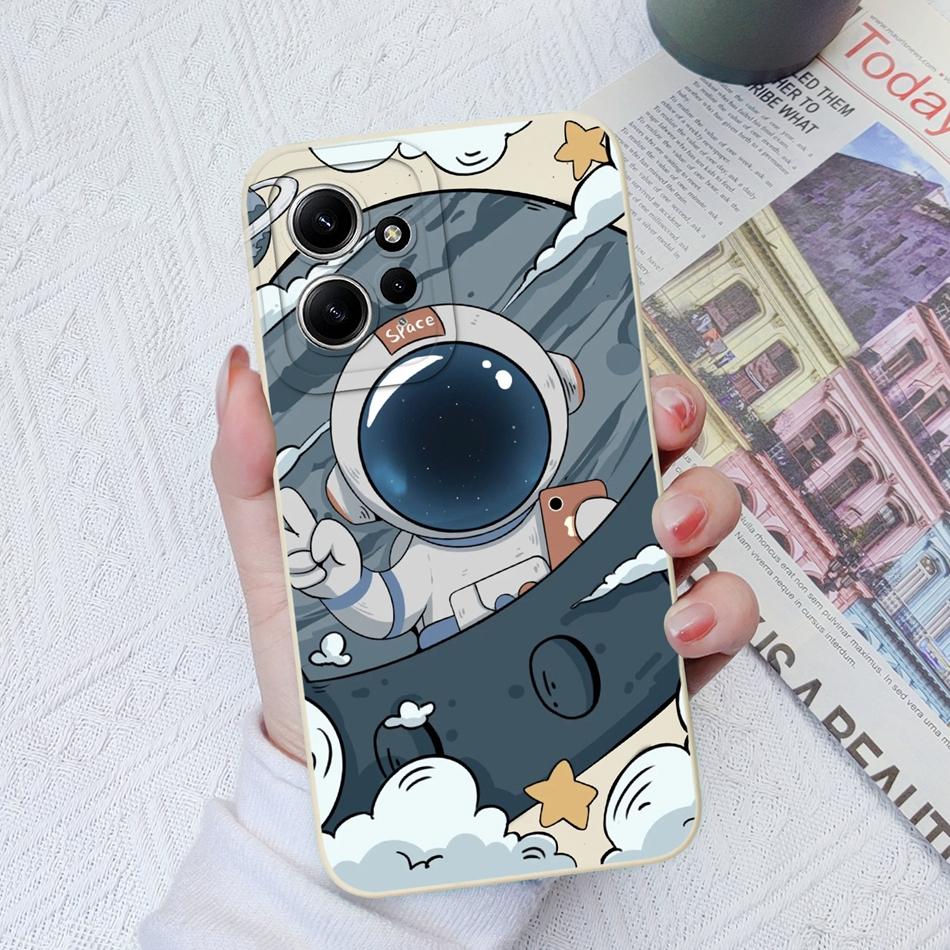 Cases For Xiaomi Redmi Note 12 12S 4G 5G Cute Patterned Liquid Silicone Anti Knock Back Cover For Redmi Note 12 S Funda Bumper