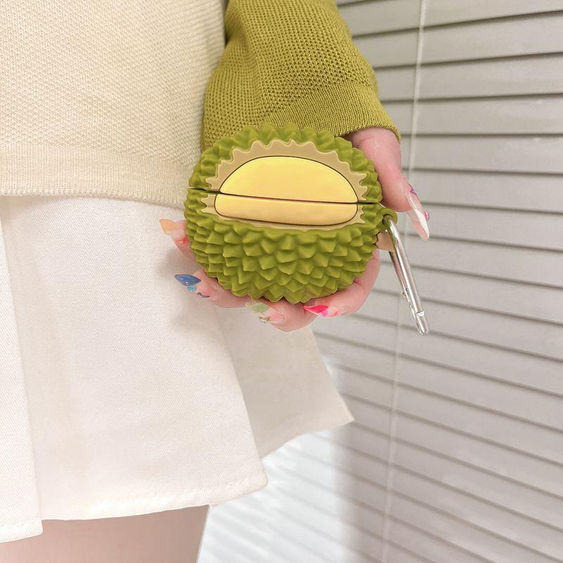 

Airpods3 Generation Protective Case Airpodspro Second Generation Niche Style Silicone 1/2 Generation Drop-Resistant Soft Box for Men and Women Fashion Apple AirPods Pro/Pro II Half-mouths of durian