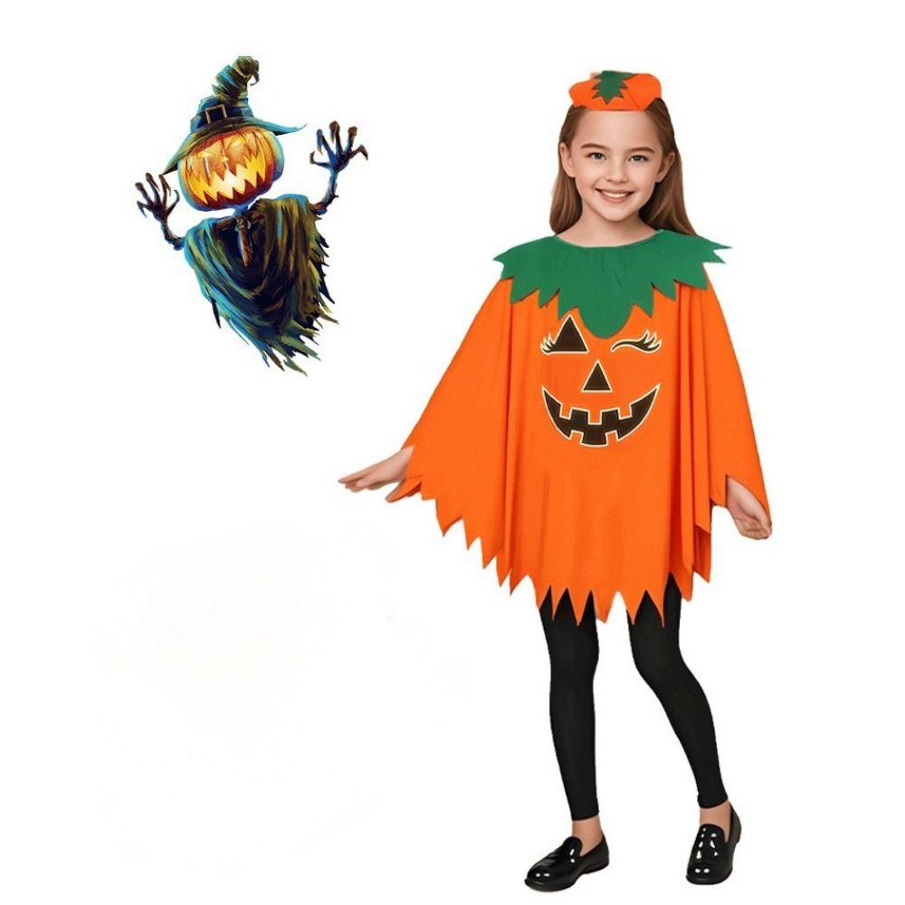 S čelenkou Noctilucent Dýňový plášť Čarodějnický kostým Párty Maškarní látka Kostým pro dospělé