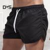 Sommer Low Rise Elastischer Bund Kordelzug Strand Surfen Shorts Atmungsaktive Seite Unregelmäßige Trim Männer Bademode Shorts