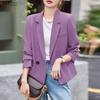 Lässiger Damen-Blazer mit Umlegekragen, langen Ärmeln und dünner Strickjacke