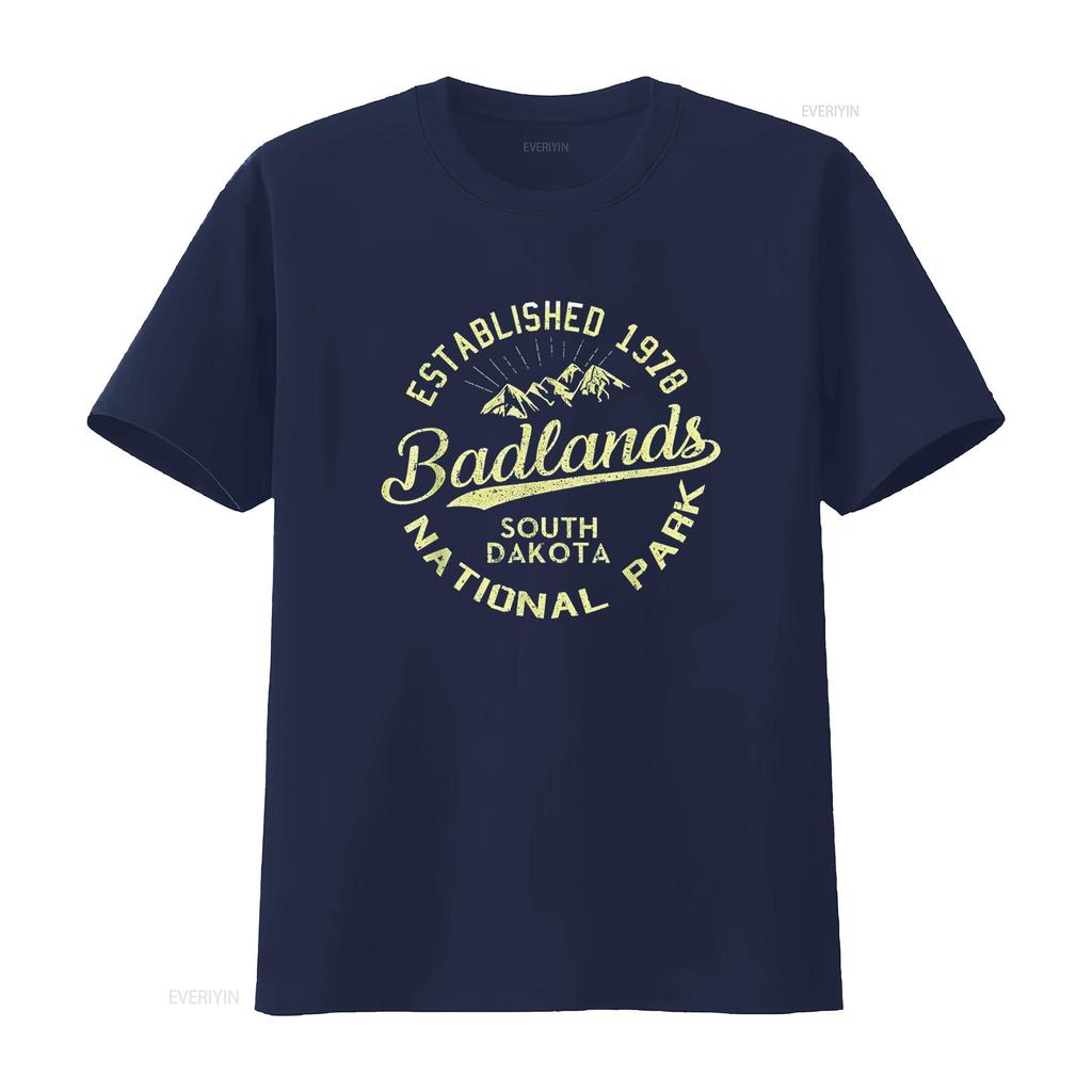 Badlands Nationalpark Wandern Retro Vintage South Dakota T-Shirt vintage gewaschen dehnbar stilvoll bequem Designerkleidung