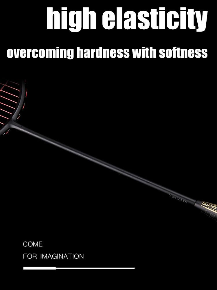 21-30 LBS Badminton Racket Carbon Fiber Man Woman Adult High Elasticity Durable Major Attack Racket Defense Competition Level