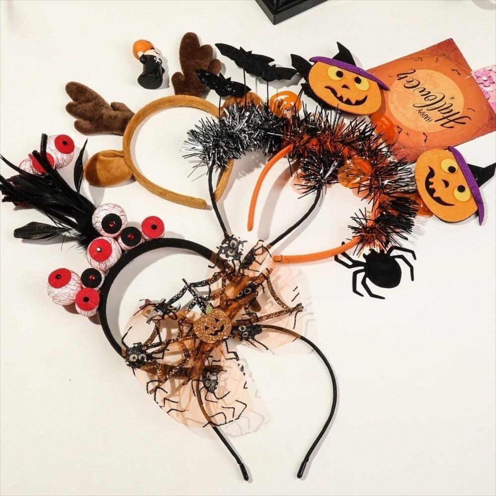 Bat Halloween Hair Hoop Ghost Festival Hair Accessories Cute Spider Headband  Women