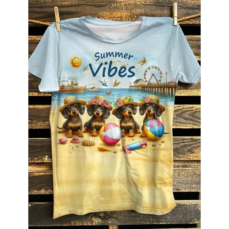 Easter Women's Funny Animal Prints T Shirts Short Sleeve Tees Tops 3D Prints O-Neck Shirt Summer Casual Women's Clothing Apparel