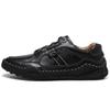 Nowe Męskie Buty Casual Wygodne Oddychające Modny Styl Mokasyny Skórzane Ręcznie Robione Casualowe Mokasyny Mieszkania Trwałe Buty