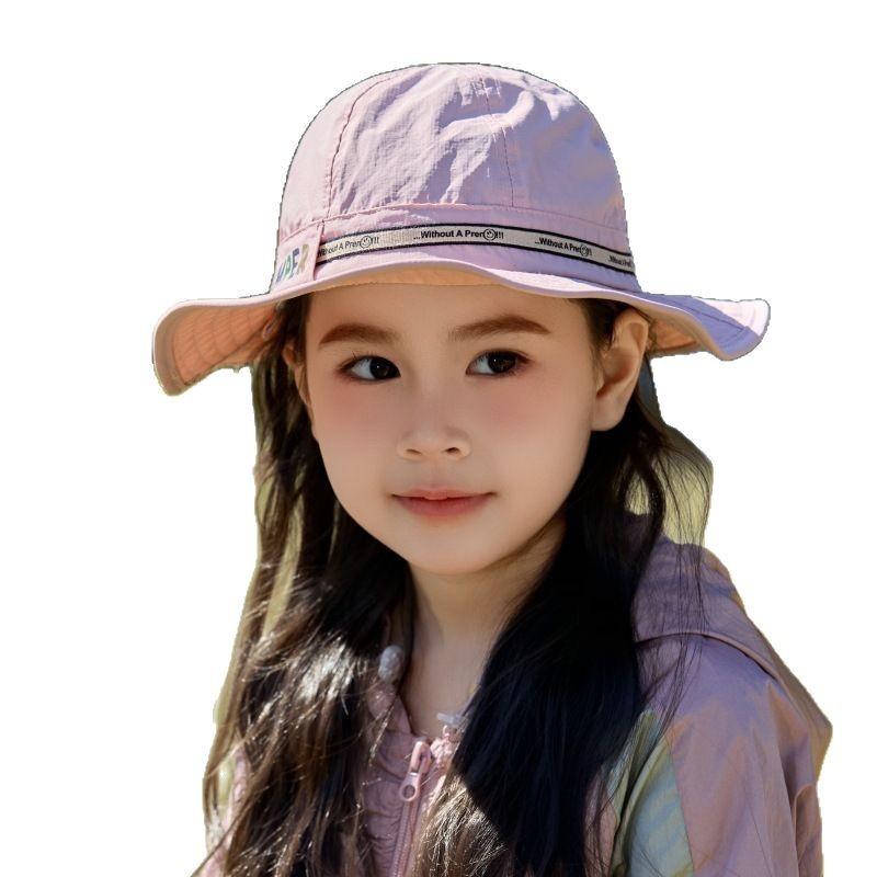 Children'S Hat Outdoor Uv Protection Bucket Hat Baby Summer Windproof Sun Hat Boys And Girls Sun Hat