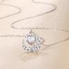 Aurora Star Moon Necklace Female Korean Edition Fashion Simple Temperament Pendant Zircon Moon Clavicle Chain Premium