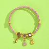 Dragon Boat Festival Tassel Pendant: Five-Color Pink Zongzi String with Gourd for Peace and Health