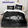 SK Sturm Graz Pattern Bedding,Quilt Set Quilt Cover Pillowcase Home Birthday Gift(1 * duvet cover + 2 * pillowcase, without core)