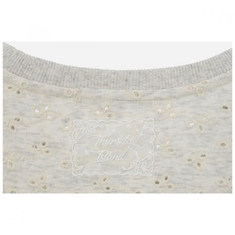 Thursday Island Allover Embroidery Pattern Sweatshirt T262mst135w