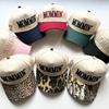 MOMMIN MAMA DAD Outdoor 3D Stickerei Baumwolle Retro Damen Verstellbar Trucker Kappe Lässig Herren Spleißfarbe Baseball Snapback Hüte