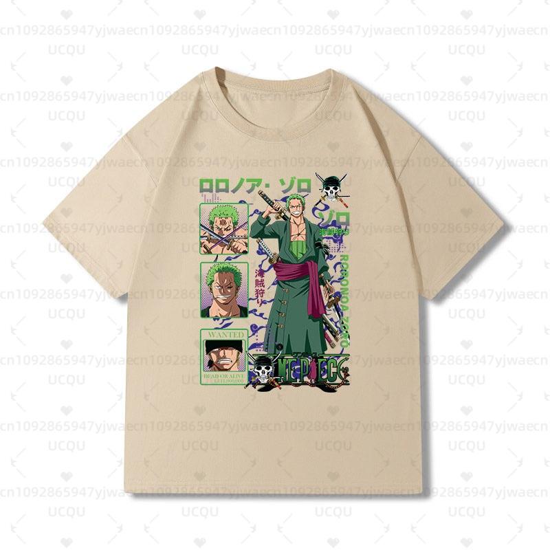 2026 New One Piece Zoro Anime Football Jersey Summer Plus Size Men's Women's Cosplay Short Sleeve T-shirt Tops