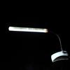 1Pc USB LED Light Clip On Clamp Bed Table Study Desk Rding Lamp White