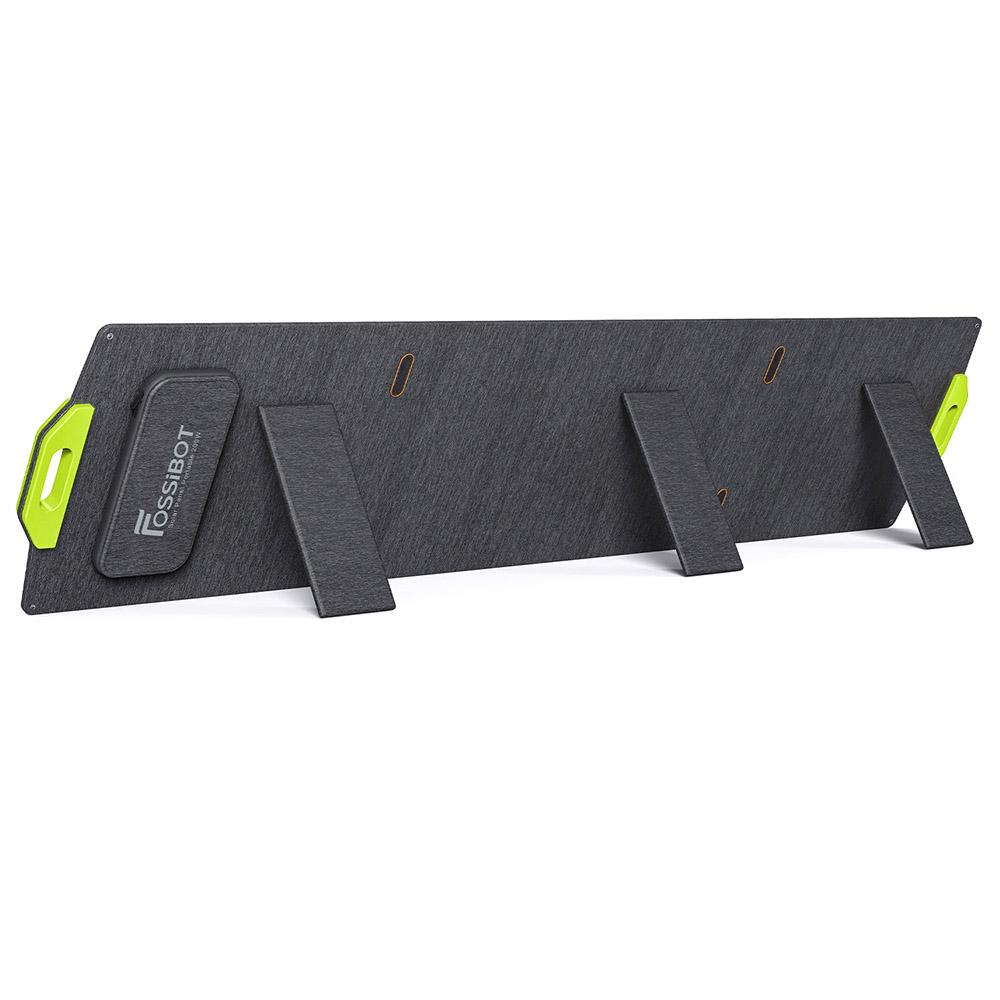 FOSSiBOT SP200 200W Faltbares Solarmodul, 23,4% Hoher Zellwirkungsgrad, ETFE-Beschichtung, Verstellbare Aufsteller für Zuhause, Wohnmobil, Camping, Stromausfall - Grün