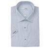 Comfortable Stretch Pinstripe Short Sleeve Regular Fit Shirt Se6mm11