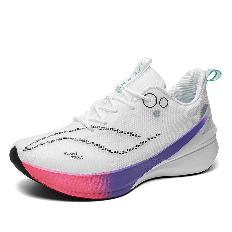 New Men's Shoes Running Shoes Summer Breathable Racing Sports Shoes Male and Adolescent Shock-absorbing Running Shoes