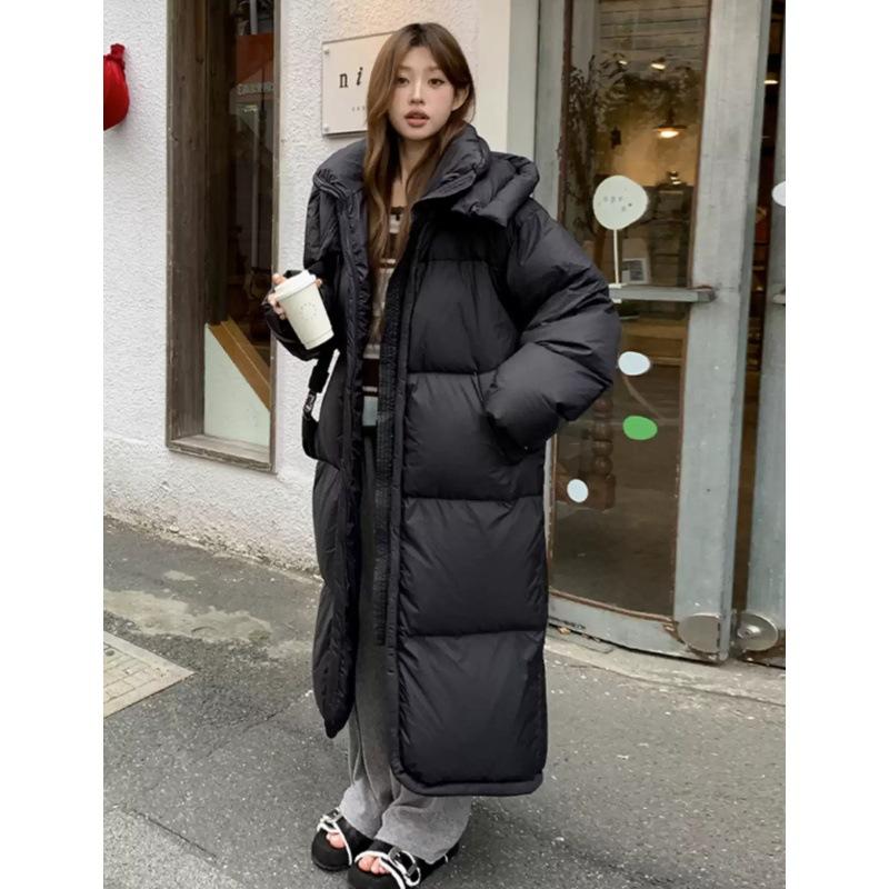 Winter Soft Cotton Coat for Women, New Mid-length, Over-the-knee Large Quilt, Loose and Thickened Jacket