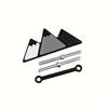 Car emblem for TOYOTA TACOMA for 4Runner, front grille emblem with three-color snow mountain design, high-quality ABS material emblem back with bolts.