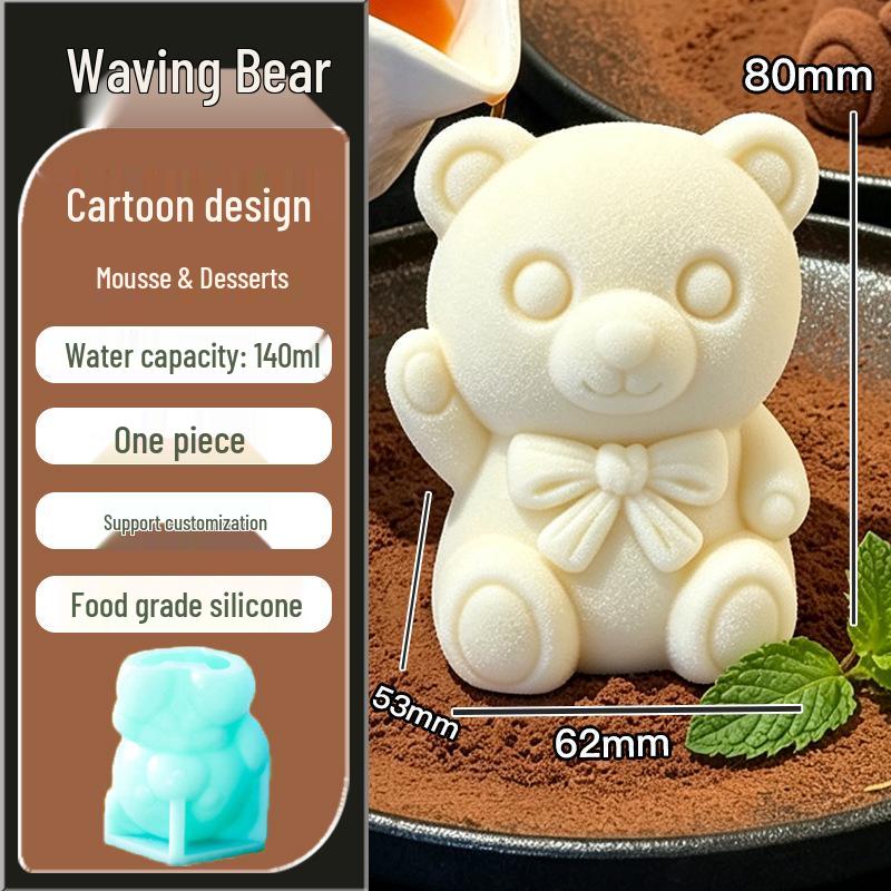 In-Stock Silicone Sheep Mousse Mold - 3D Cartoon, Food-Grade, Cute & Creative Design