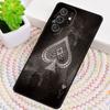 Ace of Spades Poker Card Phone Case for Samsung Galaxy Note 10 Pro S26 Ultra S23 S24 FE S25 S21 S22 PLUS Shockproof Cove