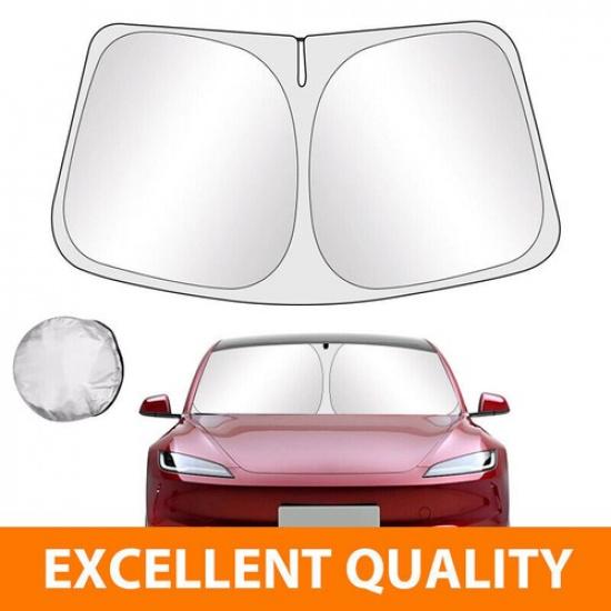 Sunshade For Tesla Model 3 Y S X Front Windshield Cover UV Visor Foldable Cool