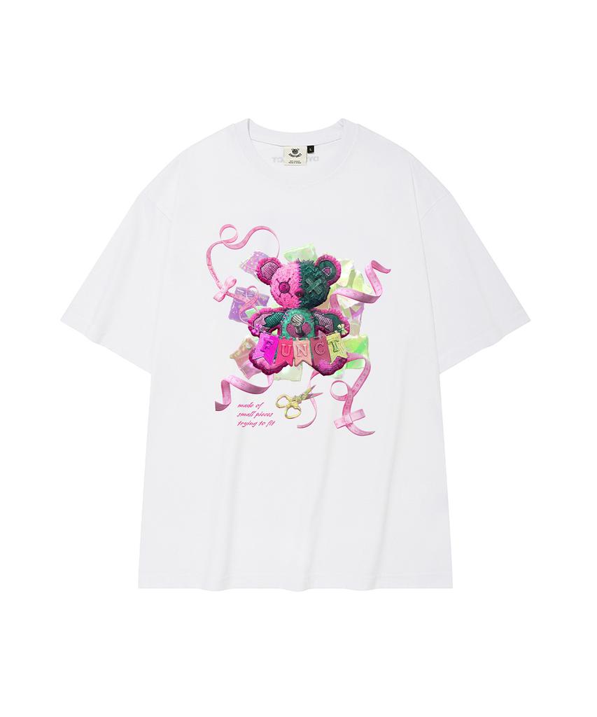 DYSFUNCT Funct Studded Bears T-Shirt(White)
