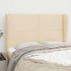 VidaXL Headboard with Ears Cream 147x23x118-128 Cm Fabric3117819