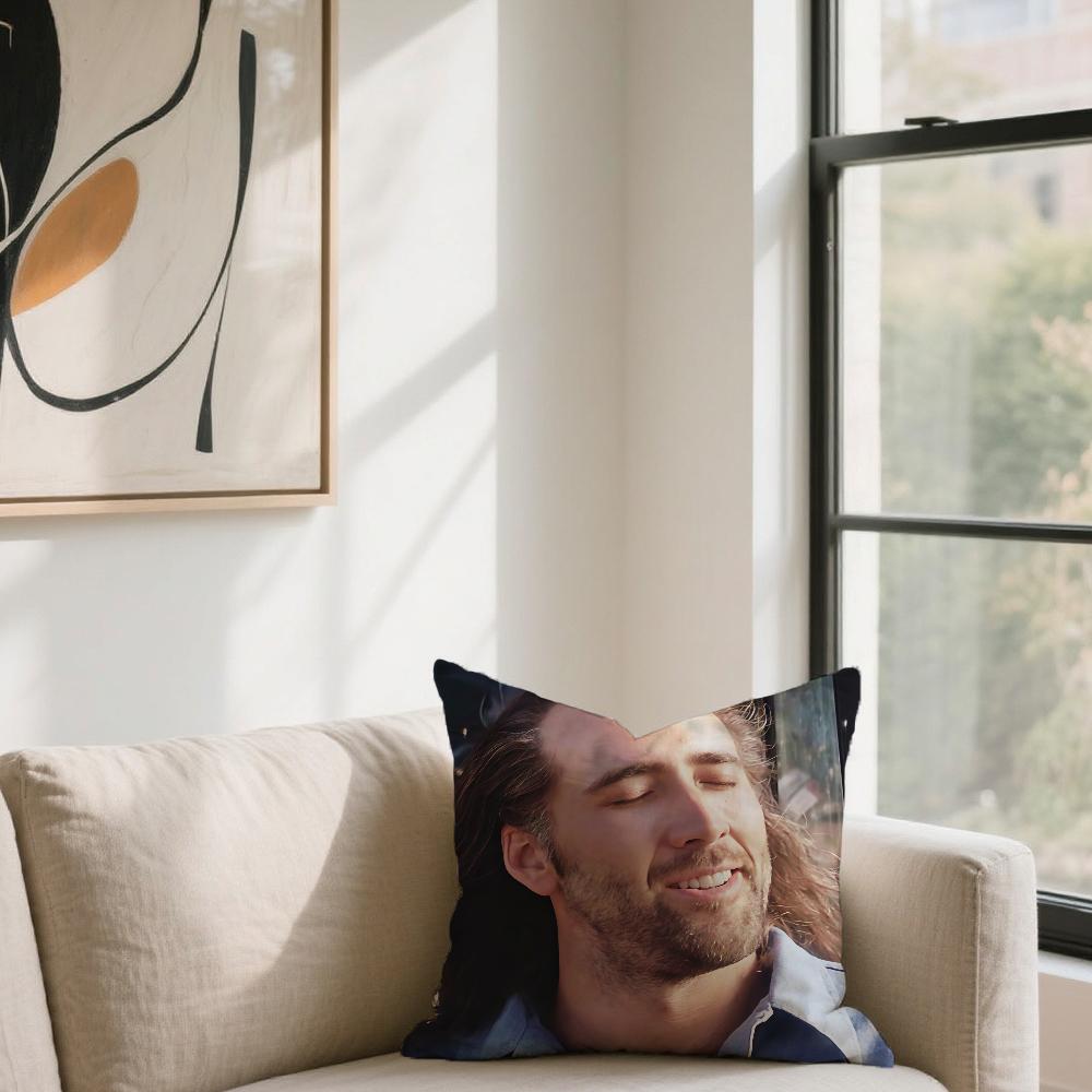 C-Cage Cushion Cover For Sofa Car Funny Office Cafe Soft And Comfortable Double-Sided Printing N-Nicolas Pillow Cover