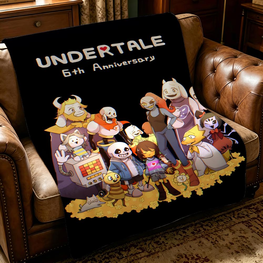 game U-Undertale-e Throw Thick Comfort Flannel Quilt, Multi-scene Use Indoor Outdoor Daily Nap