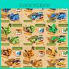 T Rex Triceratops Brachiosaurus Excavator Inertia Toy For Boys With Plastic Construction Vehicle Playset