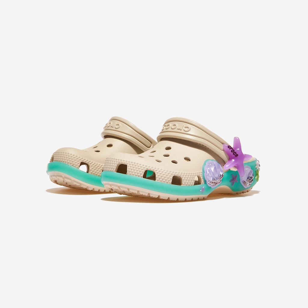 [Crocs] Classic Sea Sparkle Shaker Clog Toddler [CRS213274-FRAPPE]