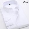 New Men's Solid Color Formal Long Sleeve Shirt for Business and Casual Wear