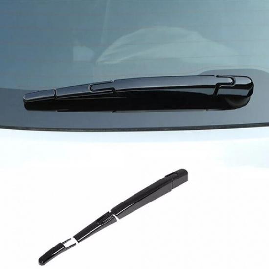 Glossy Black Rear Rain Wiper Blade Cover Trim For Toyota Highlander 2021-2024