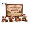 Parent Child Interactive Activity 3D Beaded DIY Kit, Lifelike Christmas Animal Beading Craft Set, Set for Kids Handmade Easy Embroidery Kit And Adults