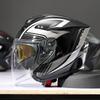 3/4 Open Face Motorcycle Helmet Men Adult Full Coverage DOT ECE Certified Use ABS Material Lightweight Safety Gear