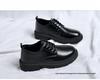 Men's Black Leather Martin Boots - British Style Casual Formal Shoes for Summer 2025